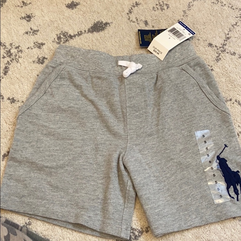 Ralph Lauren boys gray terry shorts